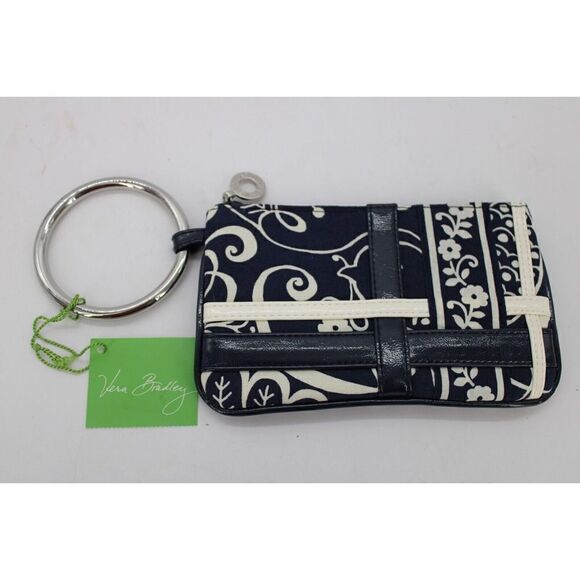 Vera Bradley Bangle Wristlet in Twirly Birds Navy NWT - Picture 1 of 4
